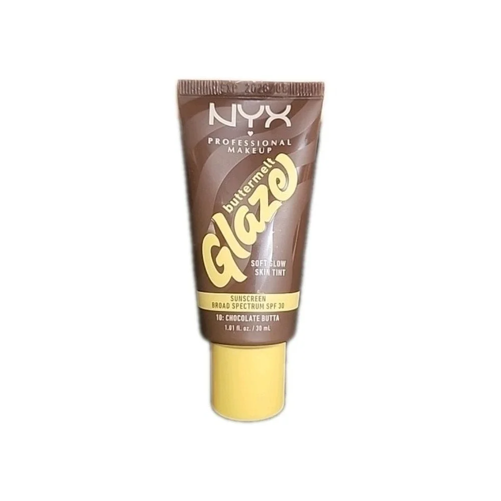 1 NYX Buttermelt‎ Glaze Soft Glow Skin Tint SPF 30 Chocolate Butta